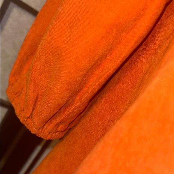 SHEIN Vibrant Orange Long Sleeve Dress - Picture 8 of 16